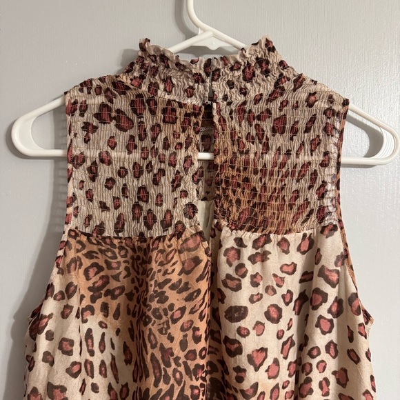 Ramy Brook New York Leopard Print Sleeveless Top Size Large - Picture 4 of 13